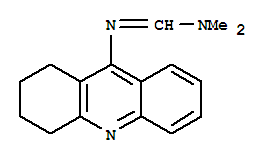 N,N-Dimethyl-N'-(1,2,3,4-tetrahydro-9-acridinyl)imidoformamide molecular structure