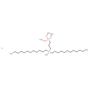 1-Dodecanaminium, N-dodecyl-N-methyl-N-[3-(trimethoxysilyl)propyl]-,chloride molecular structure