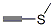 methylthioacetylene molecular structure