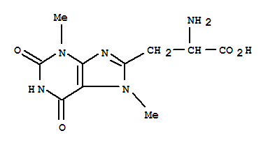 1H-Purine-8-propanoicacid, a-amino-2,3,6,7-tetrahydro-3,7-dimethyl-2,6-dioxo-