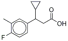 β-Cyclopropyl-4-fluoro-3-Methylbenzenepropanoic acid molecular structure