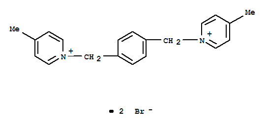 1,1'-(benzene-1,4-diyldimethanediyl)bis(4-methylpyridinium) dibromide molecular structure