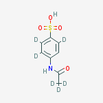 4-ACETAMIDOBENZENESULFONIC ACID-D6 molecular structure