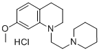 N-(beta-Piperidinoetil)-7-metossi-1,2,3,4-tetraidrochinoline cloridrat o [Italian] molecular structure