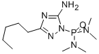(5-Amino-3-pentyl-1H-1,2,4-triazol-1-yl)bis(dimethylamino)phosphine oxide molecular structure