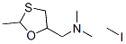2-methyl-5-((dimethylamino)methyl)-1,3-oxathiolane methiodide molecular structure