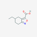 5-ethyl-4,5,6,7-tetrahydrobenzo[c]isoxazole-3-carboxylic acid molecular structure