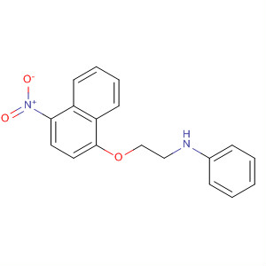 Benzenamine, N-[2-[(4-nitro-1-naphthalenyl)oxy]ethyl]- molecular structure