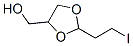 2-(2-iodoethyl)-1,3-dioxolane-4-methanol molecular structure