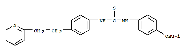 Thiourea,N-[4-(2-methylpropoxy)phenyl]-N'-[4-[2-(2-pyridinyl)ethyl]phenyl]-