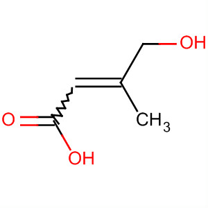 2-Butenoic acid, 4-hydroxy-3-methyl- molecular structure