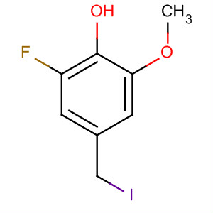 Phenol, 2-fluoro-4-(iodomethyl)-6-methoxy- molecular structure