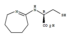 N-(3,4,5,6-tetrahydro-2H-azepin-7-yl)-L-cysteine molecular structure