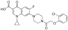 3-Quinolinecarboxylic acid, 7-[4-[2-(2-chlorophenoxy)acetyl]-1-piperazinyl]-1-cyclopropyl-6-fluoro-1,4-dihydro-4-oxo-