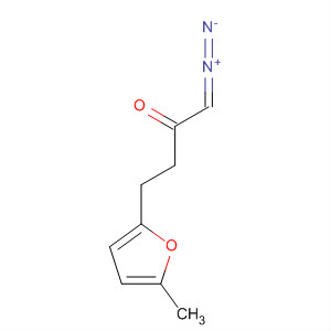 2-Butanone, 1-diazo-4-(5-methyl-2-furanyl)- molecular structure