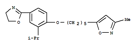 5-{5-[4-(4,5-dihydro-1,3-oxazol-2-yl)-2-(propan-2-yl)phenoxy]pentyl}-3-methyl-1,2-oxazole