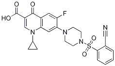 3-Quinolinecarboxylic acid, 7-[4-[(2-cyanophenyl)sulfonyl]-1-piperazinyl]-1-cyclopropyl-6-fluoro-1,4-dihydro-4-oxo-