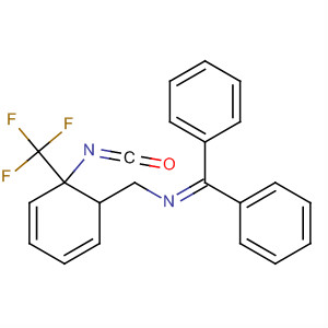 Benzenemethanamine,N-(diphenylmethylene)-a-isocyanato-a-(trifluoromethyl)- molecular structure