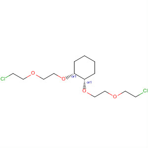 Cyclohexane, 1,2-bis[2-(2-chloroethoxy)ethoxy]-, cis- molecular structure