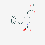 2-[3-benzyl-4-[(2-methylpropan-2-yl)oxycarbonyl]piperazin-1-yl]acetic Acid