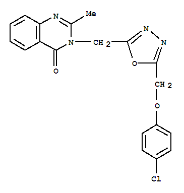 3-({5-[(4-chlorophenoxy)methyl]-1,3,4-oxadiazol-2-yl}methyl)-2-methylquinazolin-4(3H)-one
