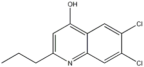 6,7-DICHLORO-2-PROPYL-4-QUINOLINOL molecular structure
