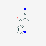 2-methyl-3-oxo-3-(pyridin-3-yl)propanenitrile molecular structure