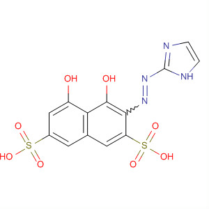 2,7-Naphthalenedisulfonic acid, 4,5-dihydroxy-3-(1H-imidazol-2-ylazo)- molecular structure