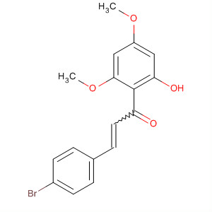 2-Propen-1-one,3-(4-bromophenyl)-1-(2-hydroxy-4,6-dimethoxyphenyl)- molecular structure
