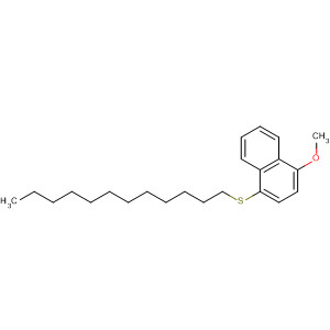 Naphthalene, 1-(dodecylthio)-4-methoxy- molecular structure