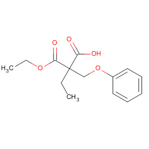 Propanedioic acid, ethyl(phenoxymethyl)-, monoethyl ester molecular structure
