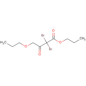Butanoic acid, 2,2-dibromo-3-oxo-4-propoxy-, propyl ester molecular structure