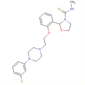 3-Oxazolidinecarbothioamide,2-[2-[2-[4-(3-fluorophenyl)-1-piperazinyl]ethoxy]phenyl]-N-methyl-