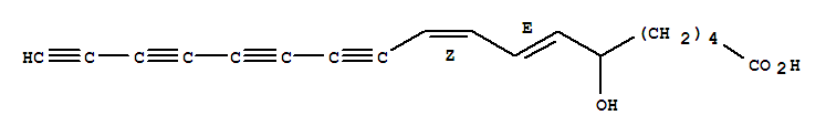 7,9-Octadecadiene-11,13,15,17-tetraynoicacid, 6-hydroxy-, (E,Z)-