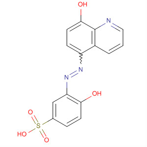 Benzenesulfonic acid, 4-hydroxy-3-[(8-hydroxy-5-quinolinyl)azo]- molecular structure