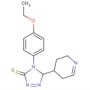 3H-1,2,4-Triazole-3-thione,4-(4-ethoxyphenyl)-2,4-dihydro-5-(4-pyridinyl)- molecular structure