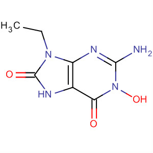 1H-Purine-6,8-dione, 2-amino-9-ethyl-7,9-dihydro-, monohydrate molecular structure