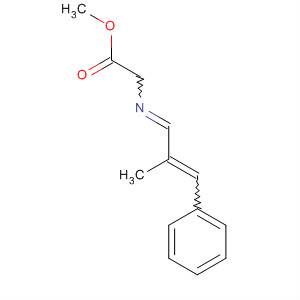 Glycine, N-(2-methyl-3-phenyl-2-propenylidene)-, methyl ester molecular structure