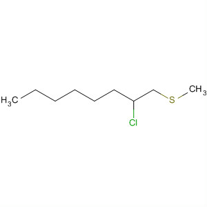 Octane, 2-chloro-1-(methylthio)- molecular structure