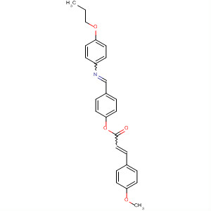 2-Propenoic acid, 3-(4-methoxyphenyl)-,4-[[(4-propoxyphenyl)imino]methyl]phenyl ester, (E,E)- molecular structure