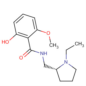 Benzamide, N-[(1-ethyl-2-pyrrolidinyl)methyl]-2-hydroxy-6-methoxy-, (R)- molecular structure