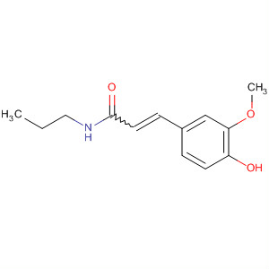 2-Propenamide, 3-(4-hydroxy-3-methoxyphenyl)-N-propyl- molecular structure