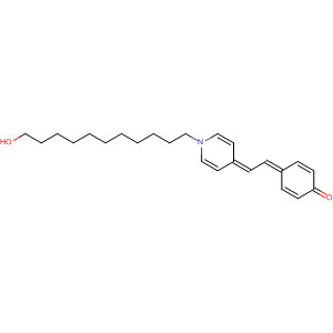2,5-Cyclohexadien-1-one,4-[[1-(11-hydroxyundecyl)-4(1H)-pyridinylidene]ethylidene]- molecular structure