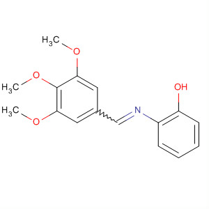 Phenol, 2-[[(3,4,5-trimethoxyphenyl)methylene]amino]- molecular structure