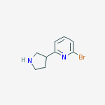 2-bromo-6-(pyrrolidin-3-yl)pyridine
