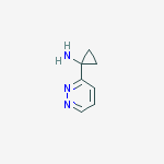 1-(pyridazin-3-yl)cyclopropanamine molecular structure