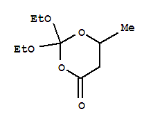 1,3-Dioxan-4-one,2,2-diethoxy-6-methyl- molecular structure