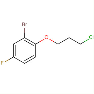 Benzene, 2-bromo-1-(3-chloropropoxy)-4-fluoro- molecular structure