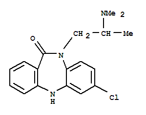 7-chloro-10-[2-(dimethylamino)propyl]-5,10-dihydro-11H-dibenzo[b,e][1,4]diazepin-11-one molecular structure