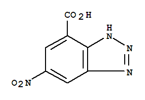 1H-Benzotriazole-7-carboxylicacid, 5-nitro- molecular structure